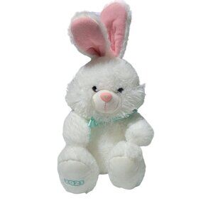 Hallmark Easter Bunny 11 in Plush 2021 White Blue Bow Spring Stuffed Animal Toy